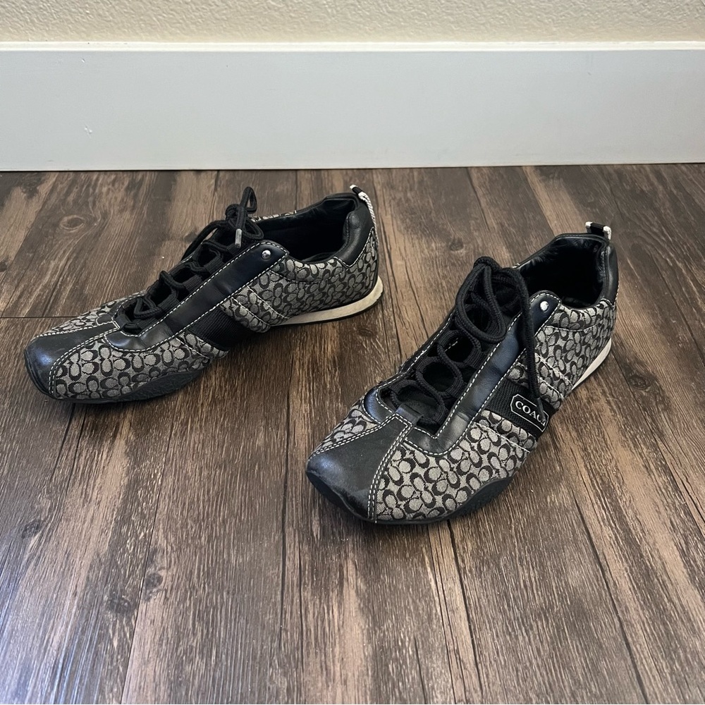 Coach Black and Gray Women's Sneakers - Picture 9 of 10